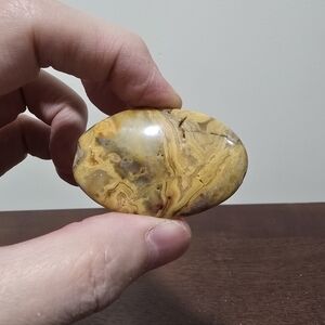Crazy Lace Agate Crystal Palmstone #B